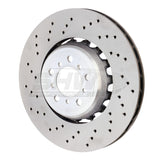SHW Performance BFL44809 -SHW 15-18 BMW M3 3.0L Left Front Cross-Drilled Lightweight Brake Rotor