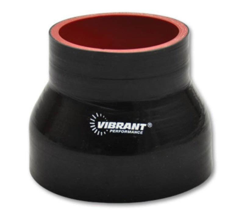 Vibrant 19731 - 4 Ply Reducer Coupler 3in ID x 2.5in ID x 4.5n Long - Black