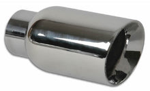 Load image into Gallery viewer, Vibrant 1269 - 2.5in ID Single 4in OD Round SS Exhaust Tip (Double Wall Angle Cut)