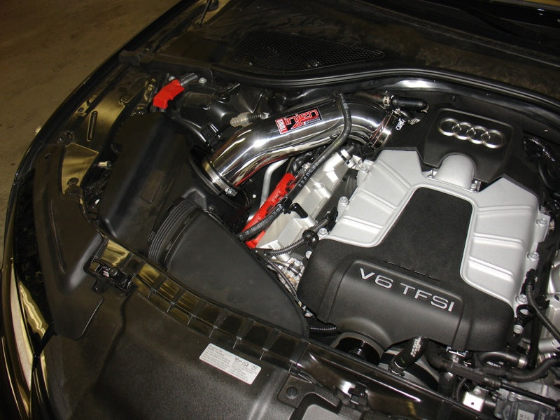 Injen SP3085WB - 12-18 Audi A7 3.0L Supercharged Wrinkle Black Cold Air Intake w/ MRI Tech & Air Horn
