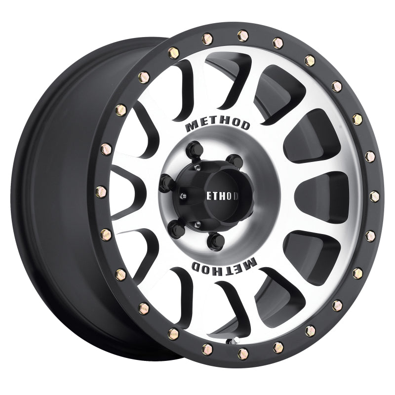 Method Wheels MR30578516300 - Method MR305 NV 17x8.5 0mm Offset 6x135 94mm CB Machined/Black Street Loc Wheel