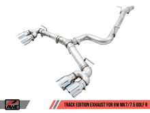 Load image into Gallery viewer, AWE Tuning 3015-42134 - Mk7 Golf R Track Edition Exhaust w/Chrome Silver Tips 102mm