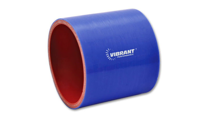Vibrant 2710B - 4 Ply Reinforced Silicone Straight Hose Coupling - 2.5in I.D. x 3in long (BLUE)