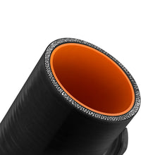 Load image into Gallery viewer, Mishimoto MMCP-25NPTBK - 2.5in Black Silicone Coupler w/ 1/8in NPT Bung