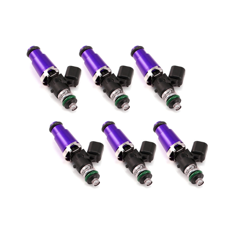 Injector Dynamics 1300.60.14.14.6 - 1340cc Injectors - 60mm Length - 14mm Purple Top - 14mm Lower O-Ring (Set of 6)