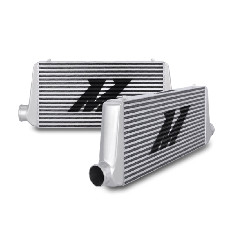 Mishimoto MMINT-UR - Universal Silver R Line Intercooler Overall Size: 31x12x4 Core Size: 24x12x4 Inlet / Outle