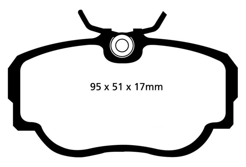 EBC 83-85 BMW 318 1.8 (E30) Yellowstuff Front Brake Pads