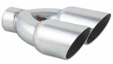 Load image into Gallery viewer, Vibrant 1333 - Dual 3.5in Round SS Exhaust Tip (Single Wall Angle Cut)