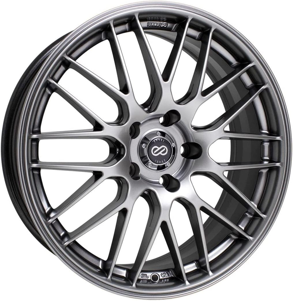 Enkei 442-880-4445HS - EKM3 18x8 5x112 Bolt Pattern 45mm Offset 72.6 Bore Dia Performance Hyper Silver Wheel