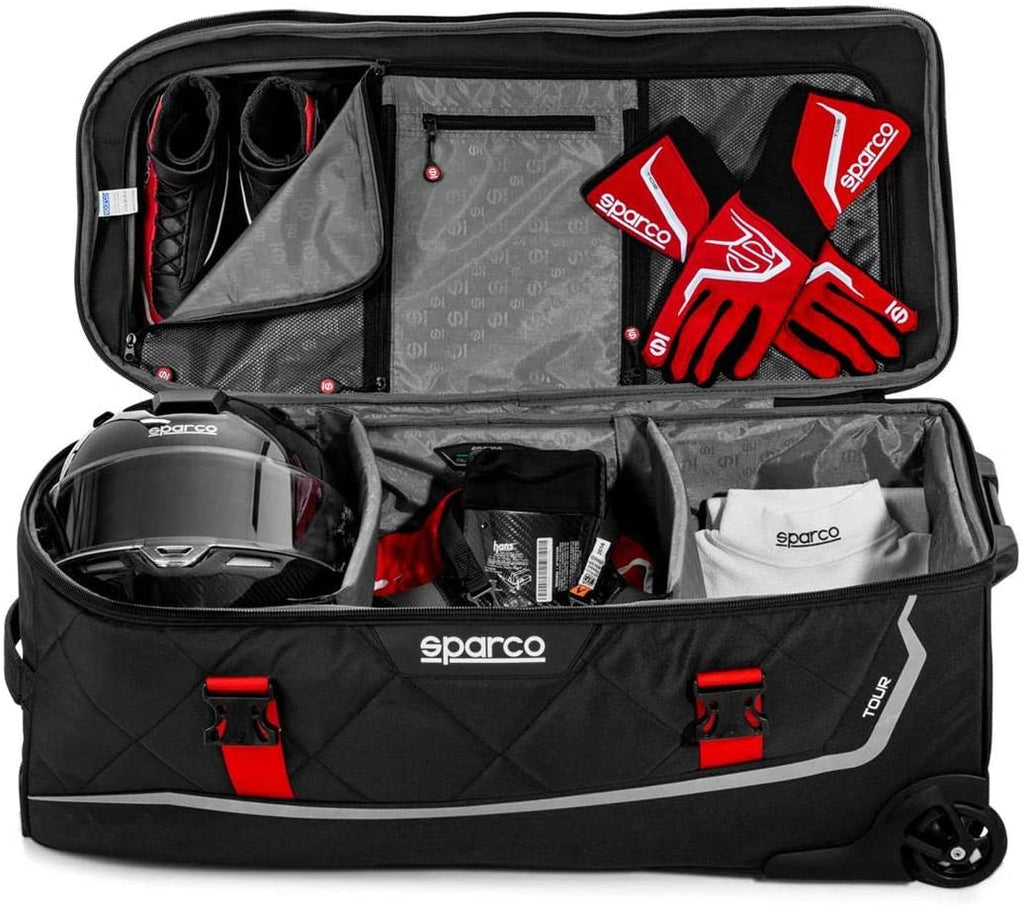 SPARCO 016437NRRS - Sparco Bag Tour BLK/RED