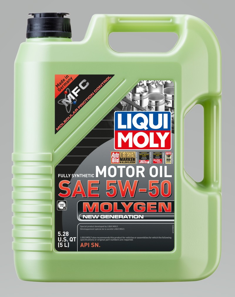 LIQUI MOLY 20310 - 5L Molygen New Generation Motor Oil 5W50