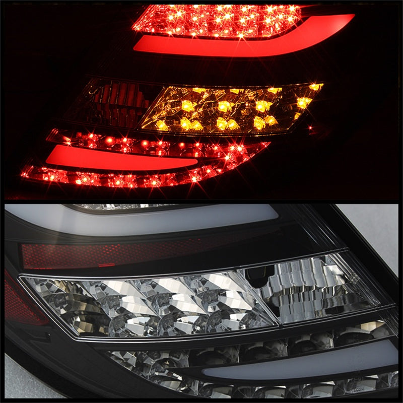 SPYDER 5072733 - Spyder Mercedes Benz W204 C-Class 11-14 LED Tail Lights - Blk ALT-YD-MBZC11-LED-BK