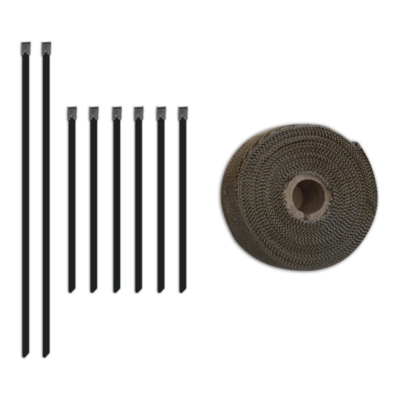 Mishimoto MMTW-235 - 2 inch x 35 feet Heat Wrap with Stainless Locking Tie Set