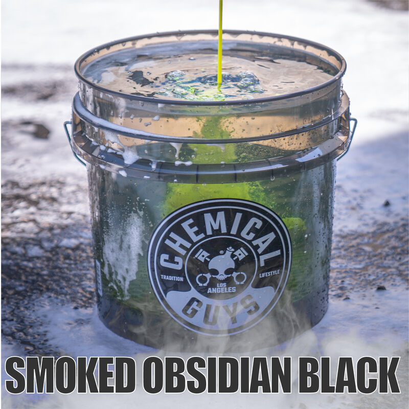 Chemical Guys ACC108 - Heavy Duty Detailing Bucket Smoked Black (4.5 Gal)
