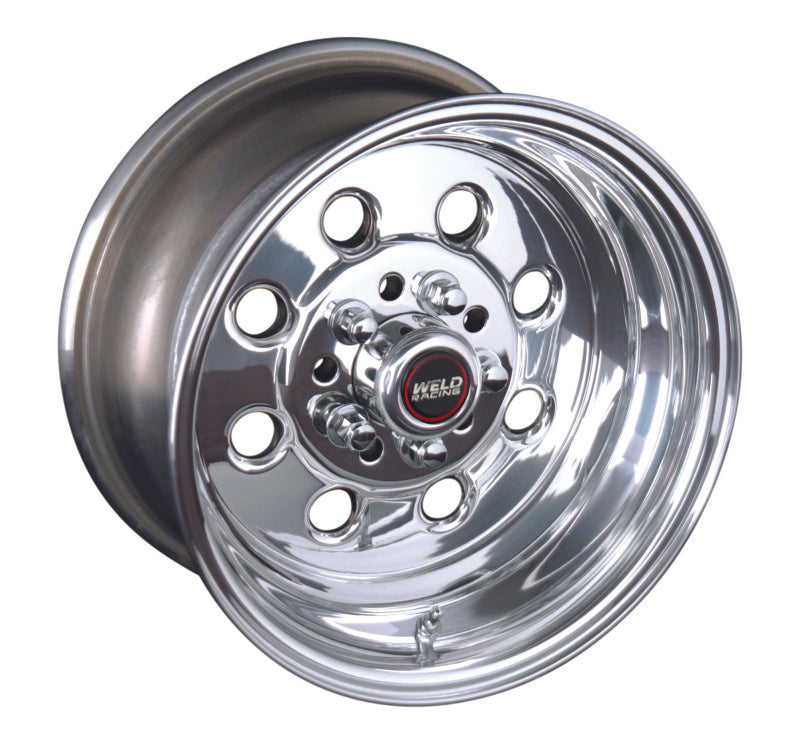 Weld 90-58350 - Draglite 15x8 / 5x4.5 & 5x4.75 BP / 5.5in. BS Polished Wheel - Non-Beadlock