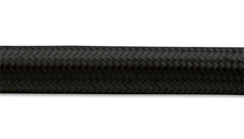 Vibrant 11966 - -6 AN Black Nylon Braided Flex Hose (10 foot roll)