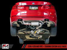 Load image into Gallery viewer, AWE Tuning 3010-42042 - BMW F3X N20/N26 328i/428i Touring Edition Exhaust Quad Outlet - 80mm Chrome Silver Tips