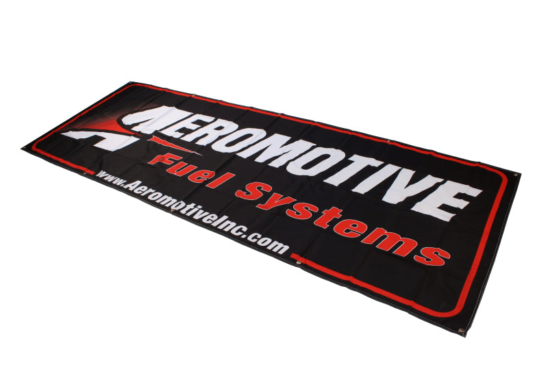 Aeromotive 95012 - Banner - 32in x 92in (Black/Red)