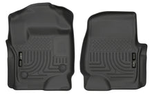 Load image into Gallery viewer, Husky Liners FITS: 13301 - 2017 Ford Super Duty (Crew Cab / Super Cab) WeatherBeater Black Front Floor Liners