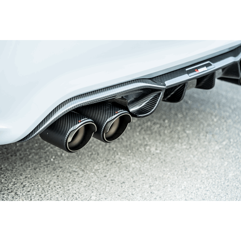 Akrapovic S-BM/T/3H - 2018+ BMW M2 Competition/M2 CS (F87N) Slip-On Line (Titanium) w/Carbon Fiber Tips