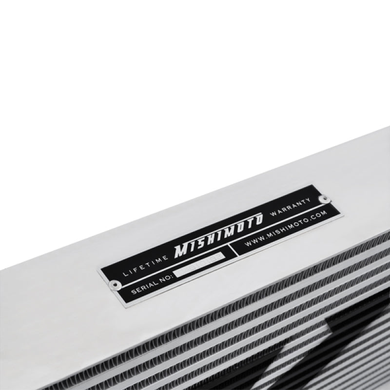 Mishimoto MMINT-UR - Universal Silver R Line Intercooler Overall Size: 31x12x4 Core Size: 24x12x4 Inlet / Outle