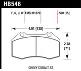 Hawk Performance HB548N.510 -Hawk Miata Brembo / Renault Clio / Cobalt SS HP+ Street Front Brake Pads