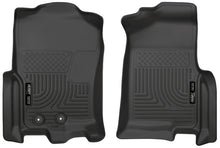 Load image into Gallery viewer, Husky Liners FITS: 18371 - 2015 Ford Expedition/Lincoln Navigator WeatherBeater Front Black Floor Liners