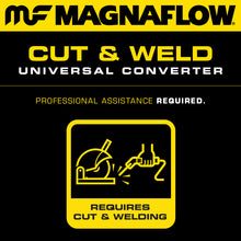 Load image into Gallery viewer, MagnaFlow Conv Univ 2.5in Inlet/Outlet Center/Center Oval 12in Body L x 6.5in W x 16in Overall L