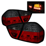 SPYDER 5000910 - Spyder BMW E90 3-Series 06-08 4Dr LED Tail Lights Red Smoke ALT-YD-BE9006-LED-RS