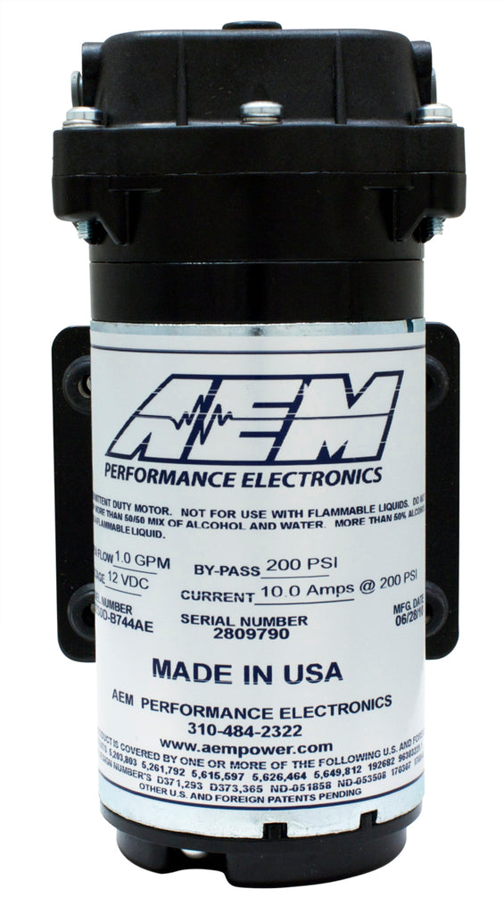 AEM 30-3015 - Water / Methanol Injection 6-Amp Recirculation-Style Pump 200psi for One-Gallon Kit **replacemen