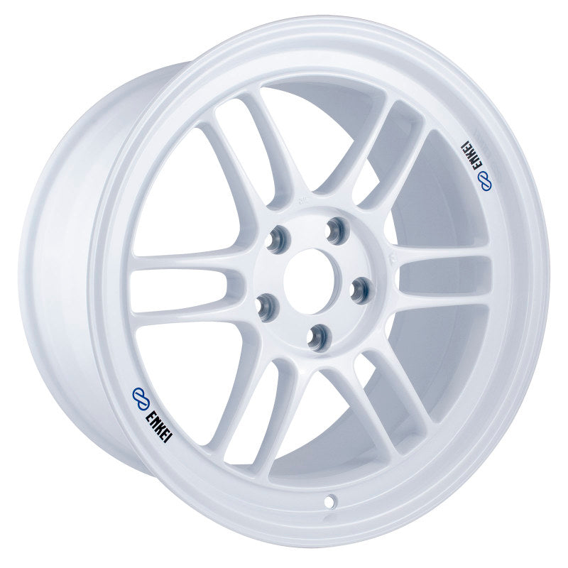 Enkei 3798956538WP - RPF1 18x9.5 5x114.3 38mm Offset 73mm Center Bore Vanquish White Wheel (Special Order/ MOQ 40*)