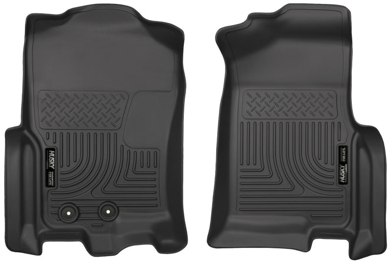 Husky Liners FITS: 18371 - 2015 Ford Expedition/Lincoln Navigator WeatherBeater Front Black Floor Liners