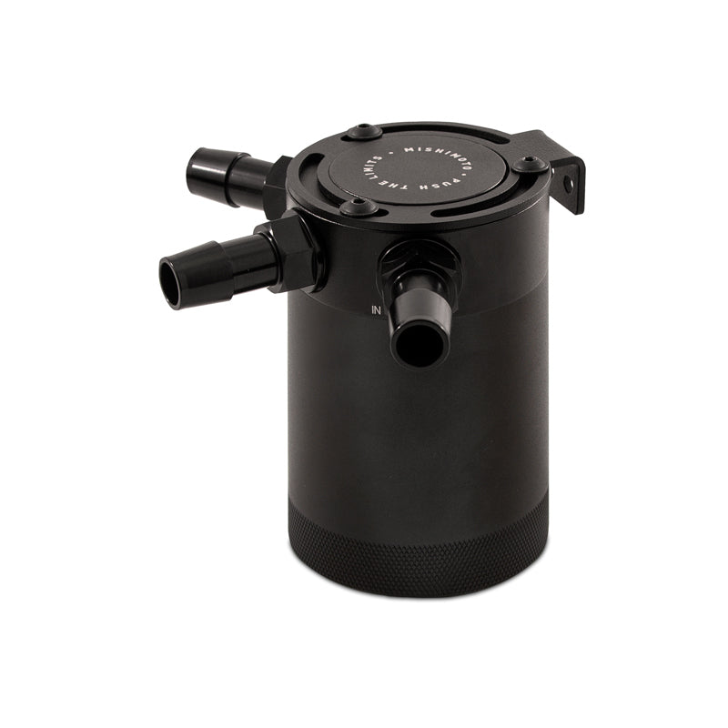 Mishimoto MMBCC-CBTHR-BK - Compact Baffled Oil Catch Can - 3-Port