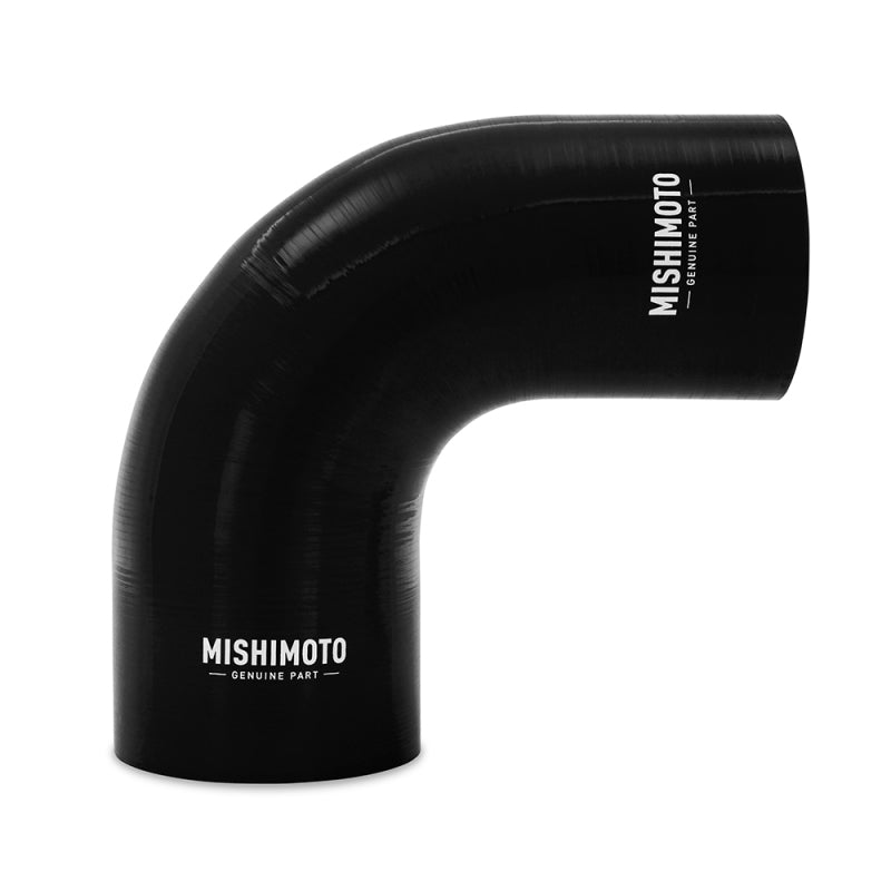 Mishimoto MMCP-R90-3540BK - Silicone Reducer Coupler 90 Degree 3.5in to 4in - Black