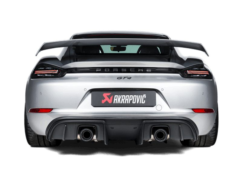 Akrapovic S-PO/TI/18/1 - 2020+ Porsche Cayman GT4 (718) Slip-On Race Line (Titanium) (Req Tips / Option 2)