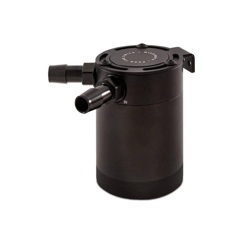 Mishimoto MMBCC-CBTWO-BK - Compact Baffled Oil Catch Can - 2-Port