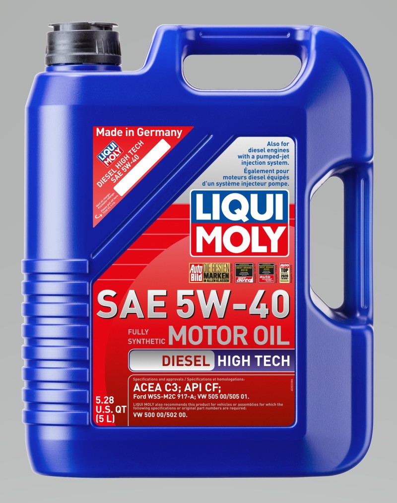 LIQUI MOLY 2022 - 5L Diesel High Tech Motor Oil 5W40
