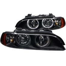 Load image into Gallery viewer, ANZO 121017 - 1997-2001 BMW 5 Series Projector Headlights w/ Halo Black