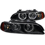 ANZO 121017 - 1997-2001 BMW 5 Series Projector Headlights w/ Halo Black