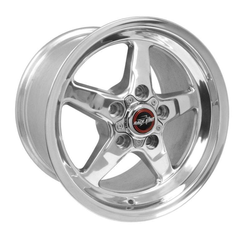 Race Star 92-510254DP - 92 Drag Star 15x10.00 5x4.75bc 7.25bs Direct Drill Polished Wheel