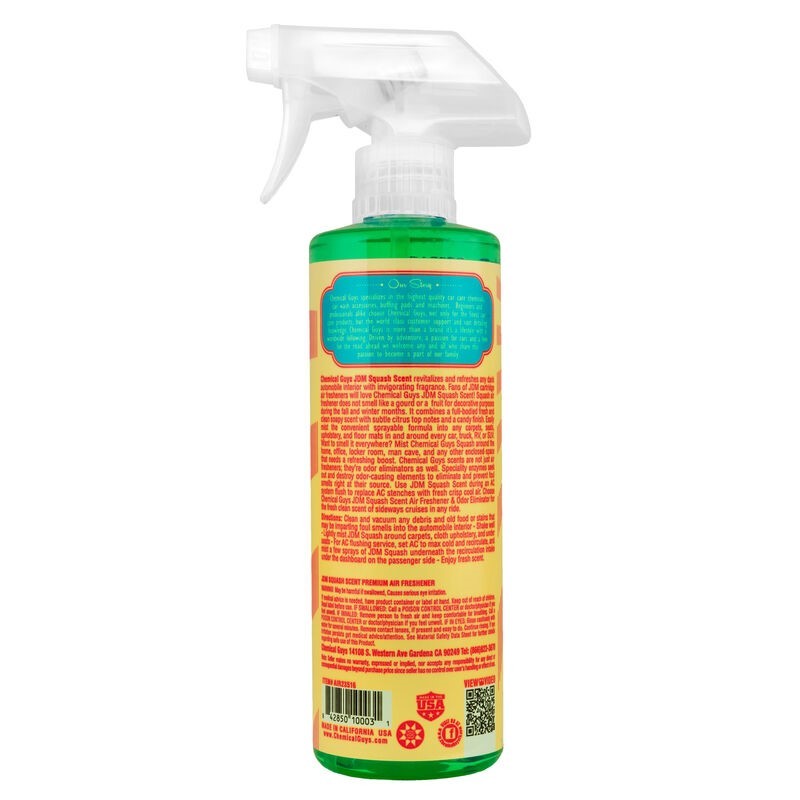 Chemical Guys AIR23504 - JDM Squash Air Freshener & Odor Eliminator - 4oz