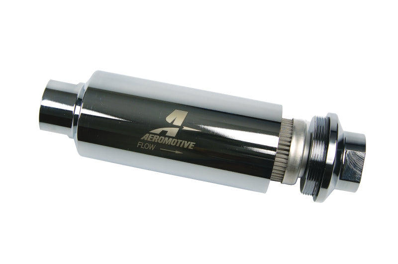 Aeromotive 12302 - Pro-Series In-Line Fuel Filter - AN-12 - 100 Micron SS Element