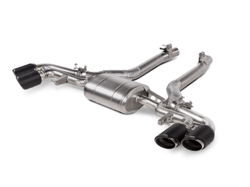 Akrapovic S-BM/T/16H - 2020+ BMW X5M (F95)/X6M (F96) Slip-On Line (Titanium) w/Carbon Fiber Titanium Tips