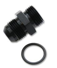 Load image into Gallery viewer, Vibrant 16818 - -3AN Male Flare to -4 ORB Male Straight Adapter w/O-Ring - Anodized Black