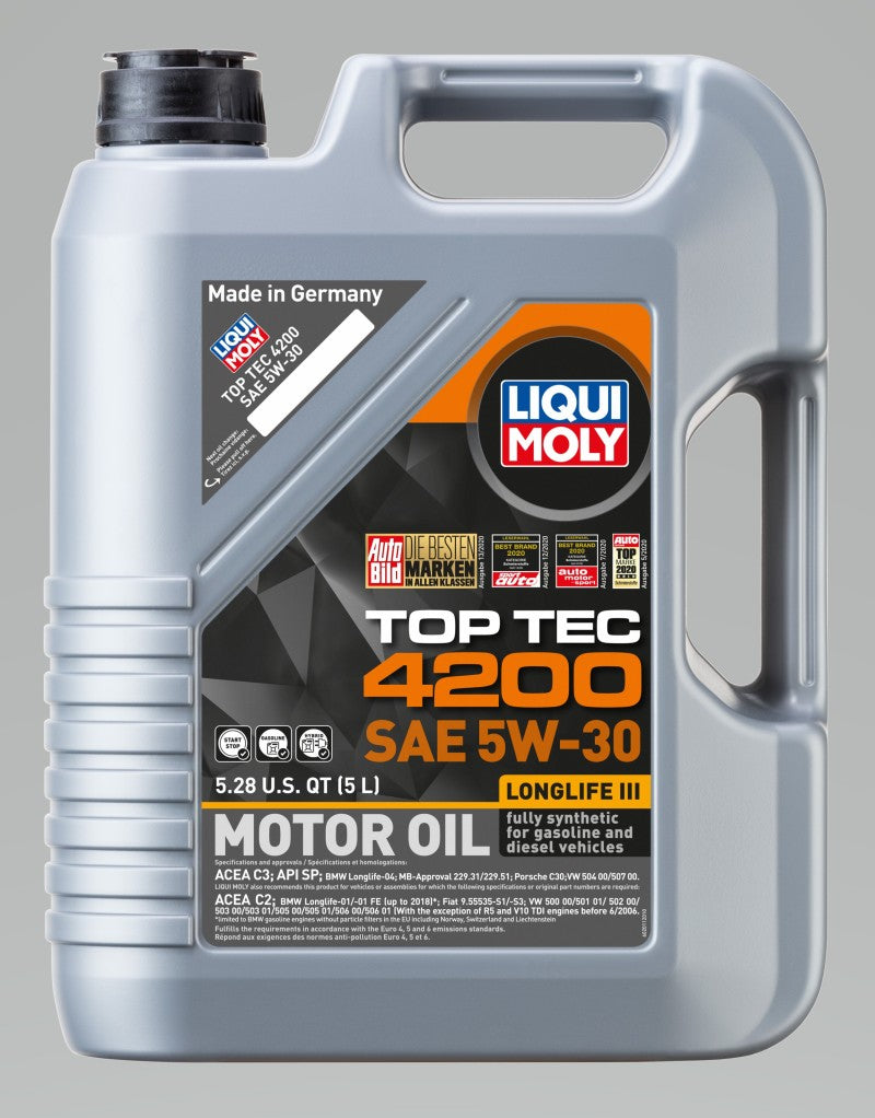 LIQUI MOLY 2011 - 5L Top Tec 4200 Motor Oil 5W30