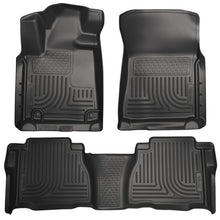 Load image into Gallery viewer, Husky Liners FITS: 14 Toyota Tundra Weatherbeater Black Front &amp; 2nd Seat Floor Liners