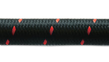 Load image into Gallery viewer, Vibrant -4 AN Two-Tone Black/Red Nylon Braided Flex Hose (2 foot roll)