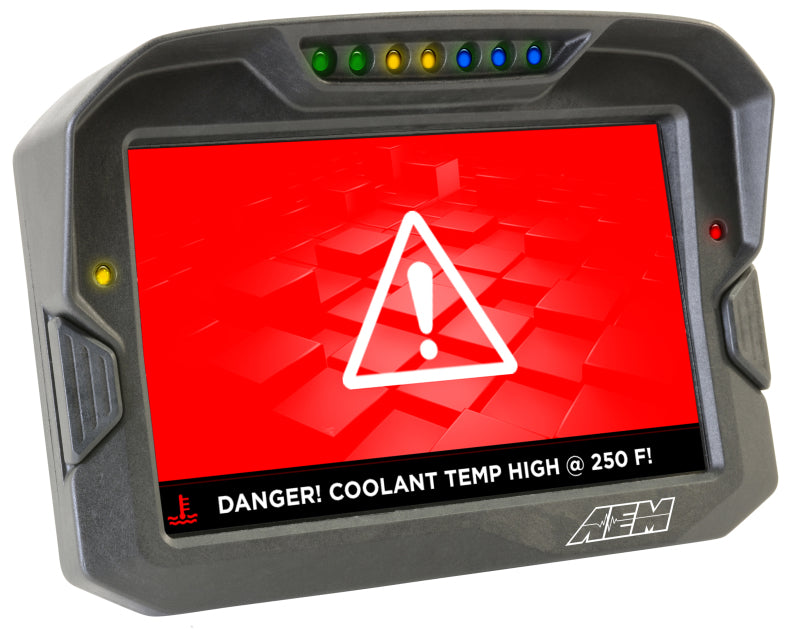 AEM 30-5702 - CD-7 Non Logging GPS Enabled Race Dash Carbon Fiber Digital Display w/o VDM (CAN Input Only)