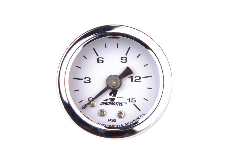 Aeromotive 15632 - 0-15 PSI Fuel Pressure Gauge