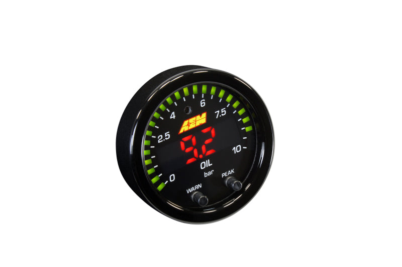 AEM 30-0307 - X-Series 0-150 Oil Pressure Gauge Kit